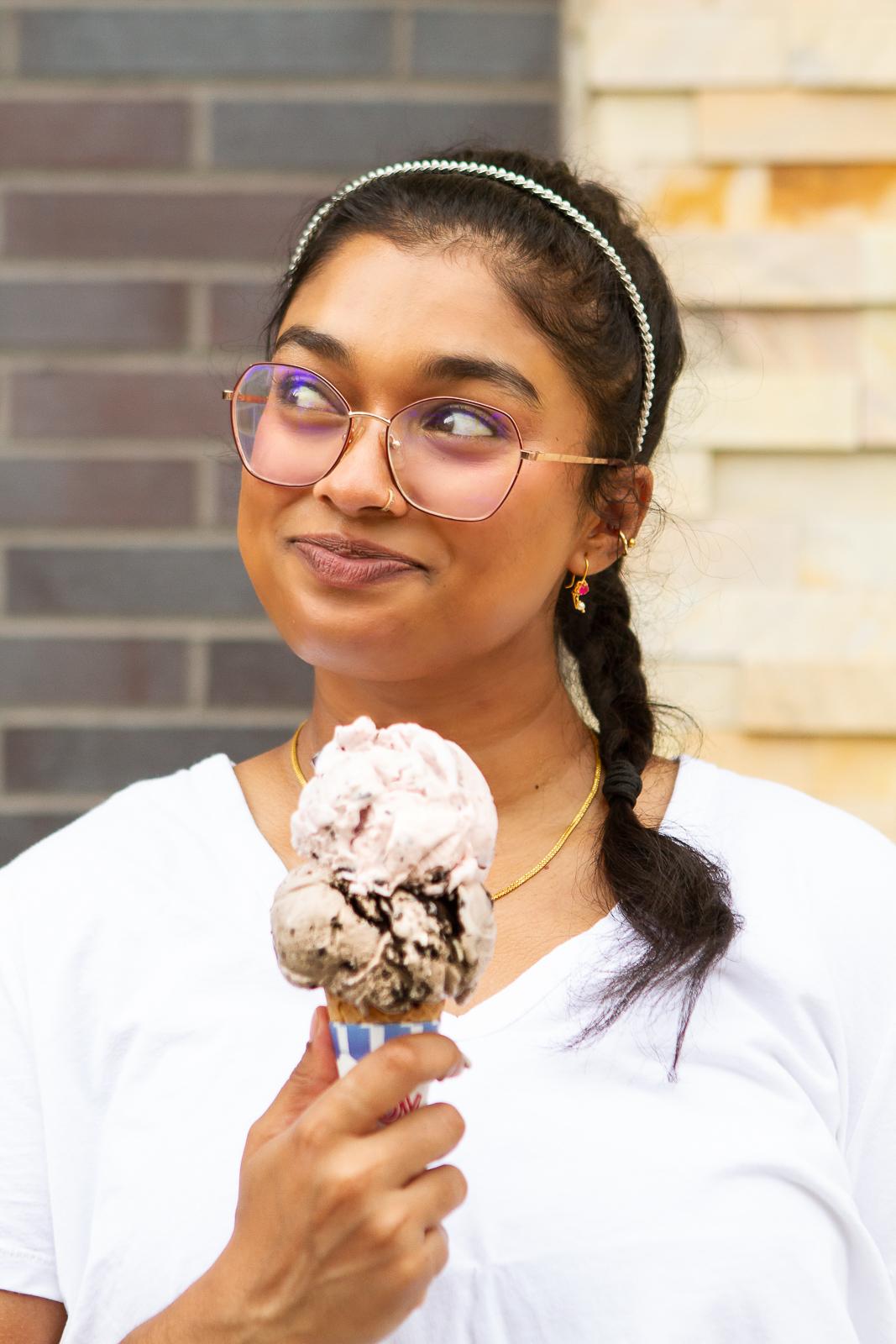 Freshly made Sweet Cow ice cream